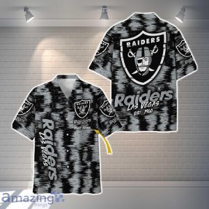 Las Vegas Raiders NFL Hawaiian Shirt Vintage Custom Name For Fans Product Photo 1