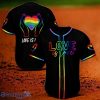 LGBT Hand Hold Heart Love Is Love Baseball Jersey Shirt Style Gift For Men And Women