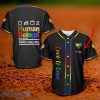 LGBT Humand Beings Colors Vary Love Is Love Custom Name Baseball Jersey Shirt Style Gift