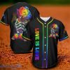 LGBT Skull Hand With Flower Love Is Love Baseball Jersey Shirt Style Gift