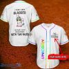 LGBT Unicorn With Glasses Custom Name Baseball Jersey Shirt Style Gift