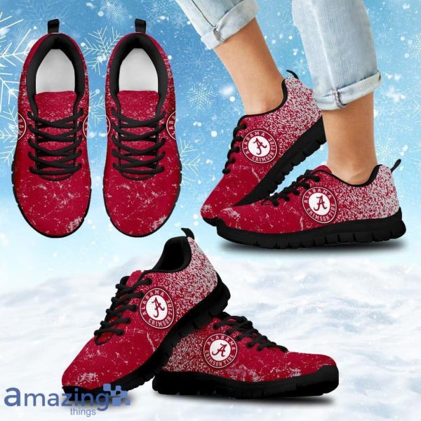 Light Tiny Pixel Smashing Pieces Alabama Crimson Tide Sneakers Shoes Gift For Big Fans Product Photo 1
