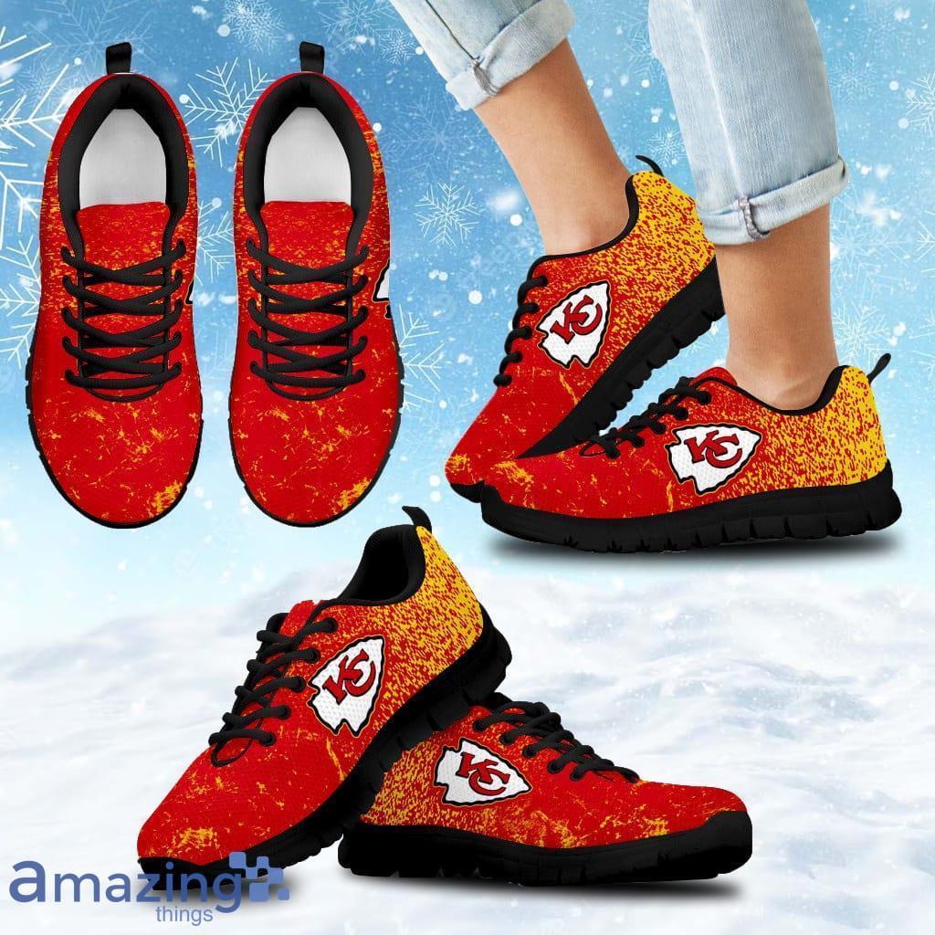 Light Tiny Pixel Smashing Pieces Kansas City Chiefs Sneakers Shoes Gift For Big Fans image Light Tiny Pixel Smashing Pieces Kansas City Chiefs Sneakers Shoes Gift For Big Fans Product Photo 1