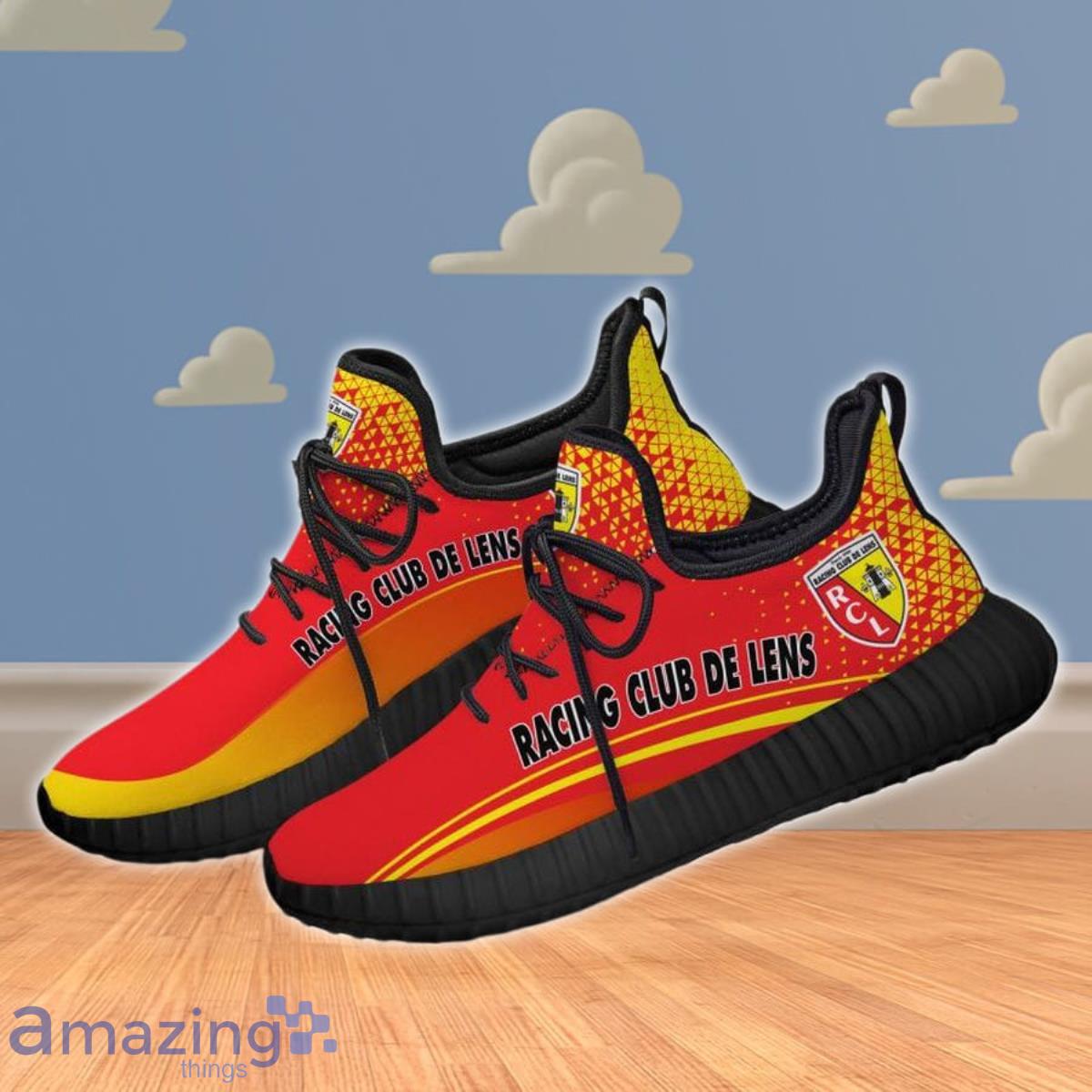 Ligue 1 Racing Club De Lens Reze Shoes Sneaker Special Gift image Ligue 1 Racing Club De Lens Reze Shoes Sneaker Special Gift Product Photo 2
