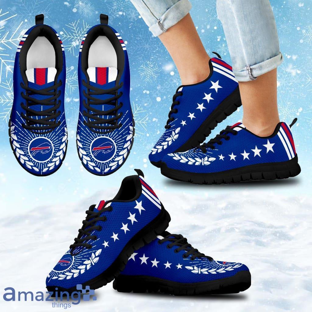 Line Of Stars Victory Buffalo Bills Sneakers Shoes Gift For Big Fans image Line Of Stars Victory Buffalo Bills Sneakers Shoes Gift For Big Fans Product Photo 1