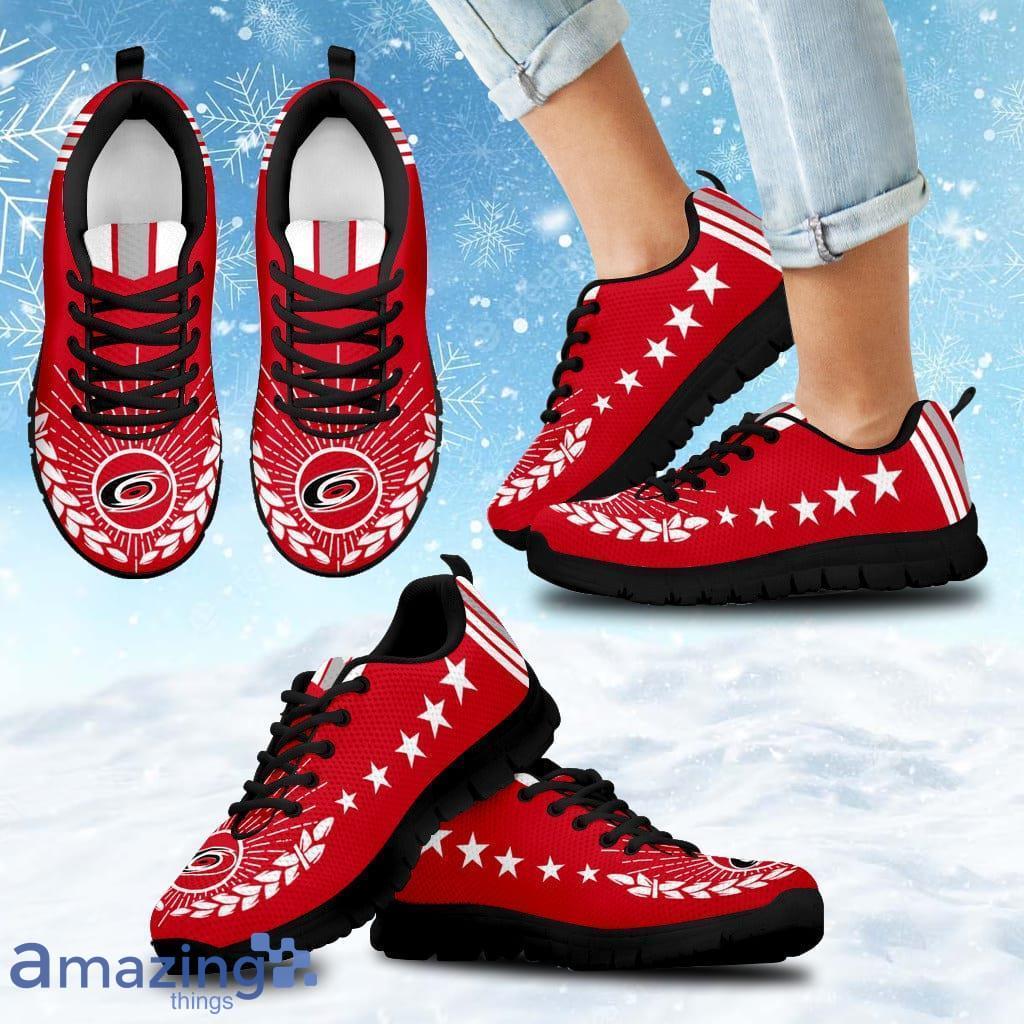 Line Of Stars Victory Carolina Hurricanes Sneakers Shoes Gift For Big Fans image Line Of Stars Victory Carolina Hurricanes Sneakers Shoes Gift For Big Fans Product Photo 1