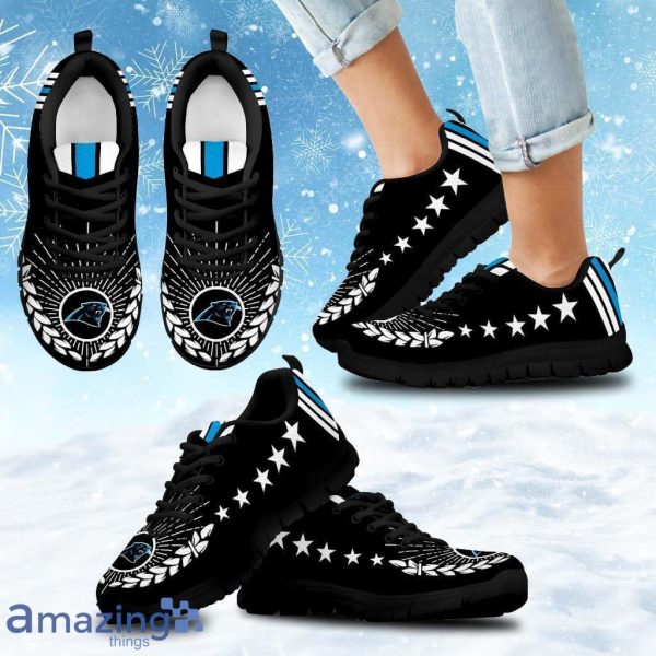 Line Of Stars Victory Carolina Panthers Sneakers Shoes Gift For Big Fans Product Photo 1