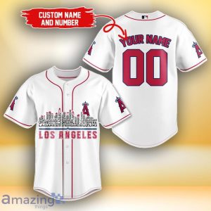 Los Angeles Angels MLB Custom Number & Name Baseball Jersey For Fans Product Photo 1