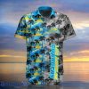 Los Angeles Chargers Hawaiian Shirt Style Gift Palm Tree Pattern