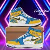 Los Angeles Chargers NFL Air Jordan High Top Fashionable Sneakers For Sport Fans Custom Name