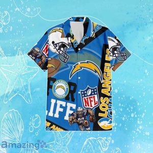 Los Angeles Chargers NFL Combo Hawaiian Shirt & Short Trending Gift For Fans Product Photo 2