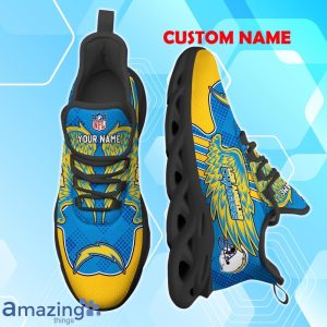 Los Angeles Chargers NFL Max Soul Shoes Custom Name Wings Design For Fans Product Photo 2
