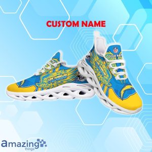 Los Angeles Chargers NFL Max Soul Shoes Custom Name Wings Design For Fans Product Photo 3