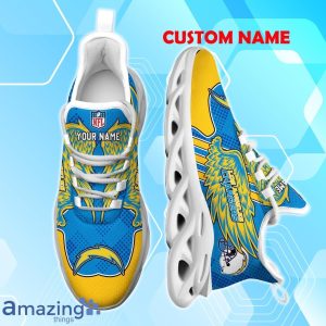 Los Angeles Chargers NFL Max Soul Shoes Custom Name Wings Design For Fans Product Photo 4