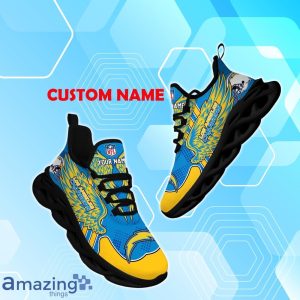 Los Angeles Chargers NFL Max Soul Shoes Custom Name Wings Design For Fans Product Photo 1