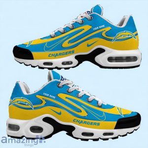 Los Angeles Chargers TN Sport Shoes Best Gift For NFL Fans Double Swoosh Custom Name Product Photo 2