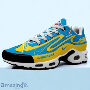 Los Angeles Chargers TN Sport Shoes Best Gift For NFL Fans Double Swoosh Custom Name Product Photo 1