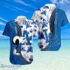 Los Angeles Dodgers Logo Snoopy Pattern Tropical Button Down Hawaiian Shirt