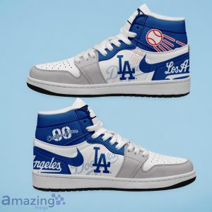 Los Angeles Dodgers MLB Air Jordan Hightop Custom Number & Name Trending Shoes Product Photo 1