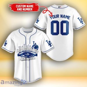 Los Angeles Dodgers MLB Custom Number & Name Baseball Jersey For Fans Product Photo 1