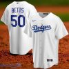 Los Angeles Dodgers Mookie Betts Nike White Replica Baseball Jersey Shirt Style Gift