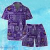 Los Angeles Lakers Team Logo Tropical Pattern Hawaiian Shirt & Short