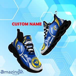 Los Angeles Rams NFL Fan Edition Custom Name Max Soul Comfort Shoes Product Photo 1