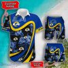 Los Angeles Rams NFL Floral Hawaiian Shirt And Shorts Custom Name Casual Comfort Combo For Fans