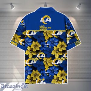 Los Angeles Rams NFL Flower Hawaiian Shirt Custom Name Gift Ideas For Men Women Product Photo 3