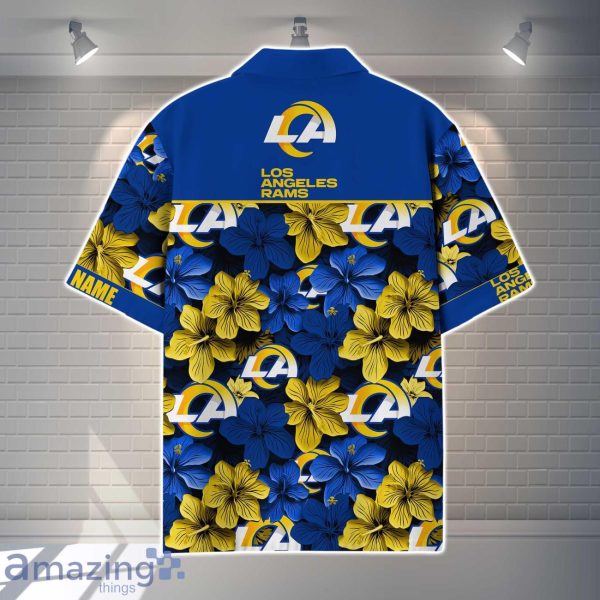 Los Angeles Rams NFL Flower Hawaiian Shirt Custom Name Gift Ideas For Men Women Product Photo 3