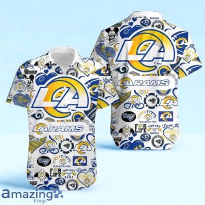 Los Angeles Rams NFL Hawaiian Shirt And Short Trending 2024 For Men Women Product Photo 2