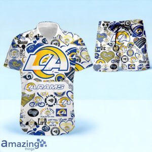 Los Angeles Rams NFL Hawaiian Shirt And Short Trending 2024 For Men Women Product Photo 1