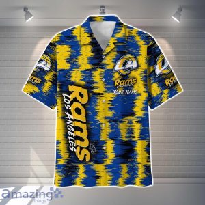 Los Angeles Rams NFL Hawaiian Shirt Vintage Custom Name For Fans Product Photo 2