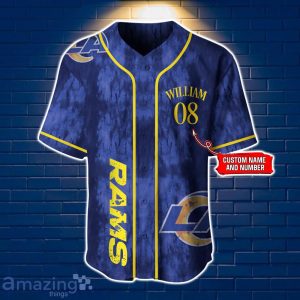 Los Angeles Rams NFL Jersey Baseball Shirt Exclusive Custom Number & Name Gift For Fans Product Photo 2