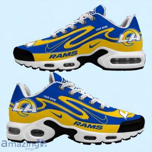 Los Angeles Rams TN Sport Shoes Best Gift For NFL Fans Double Swoosh Custom Name Product Photo 2