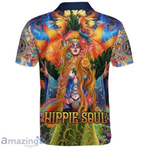 Love & Freedom Tie Dye Edition Polo Shirt Hippie Designs Polo Shirt Gift For Golf Lover Product Photo 2