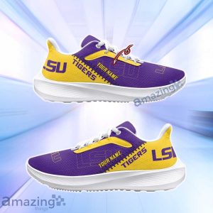 LSU Tigers NCAA Trending Air Mesh Running Shoes Custom Name For Fans Product Photo 2