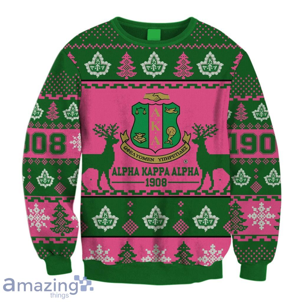 Lux Aka Sorority Ivy Greek Letter Christmas Crewneck Sweatshirt Sweater Gift For Men And Women image Lux Aka Sorority Ivy Greek Letter Christmas Crewneck Sweatshirt Sweater Gift For Men And Women Product Photo 1