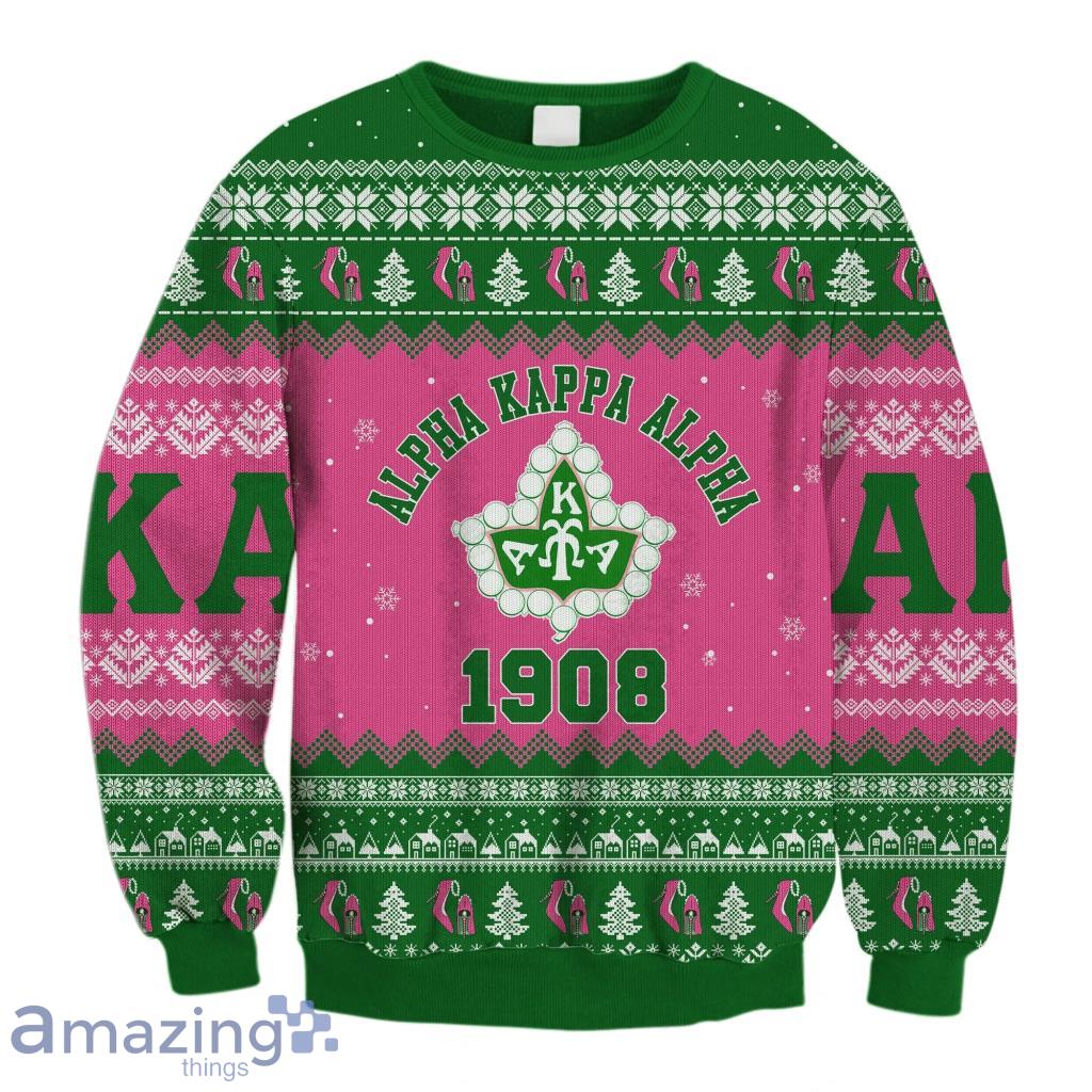 Lux Aka Sorority Ivy League Christmas Green Crewneck Sweatshirt Sweater Gift For Men And Women image Lux Aka Sorority Ivy League Christmas Green Crewneck Sweatshirt Sweater Gift For Men And Women Product Photo 1