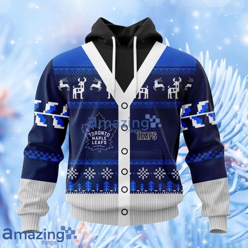 Nhl Toronto Maple Leafs Specialized Unisex Sweater For Chrismas Season Hoodie 3D All Over Print Attract Gift For Men And Women image Nhl Toronto Maple Leafs Specialized Unisex Sweater For Chrismas Season Hoodie 3D All Over Print Attract Gift For Men And Women Product Photo 1