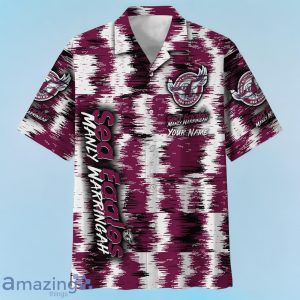 Manly Warringah Sea Eagles NRL Hawaiian Shirt Special Design Custom Name Product Photo 2
