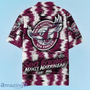 Manly Warringah Sea Eagles NRL Hawaiian Shirt Special Design Custom Name Product Photo 3