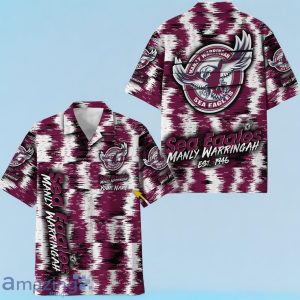 Manly Warringah Sea Eagles NRL Hawaiian Shirt Special Design Custom Name Product Photo 1