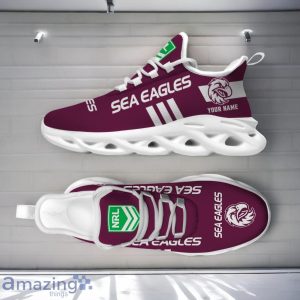 Manly Warringah Sea Eagles NRL Max Soul Shoes Custom Name Gift For Fans Product Photo 2