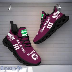 Manly Warringah Sea Eagles NRL Max Soul Shoes Custom Name Gift For Fans Product Photo 3
