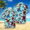 Marvel Hawaiian Shirt Impressive Gift Deadpool Red Hibiscus Hawaiian Shirt Impressive Gift