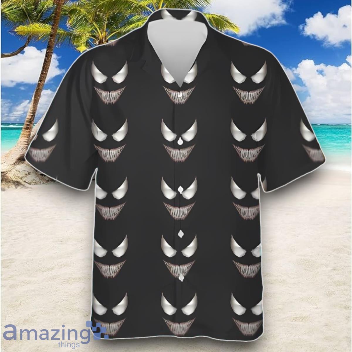Marvel Venom Grin Pull Over Hawaiian Shirt Special Gift image Marvel Venom Grin Pull Over Hawaiian Shirt Special Gift Product Photo 1