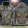 Memphis Tigers 3D Printing Army Camo Pattern Unisex Hoodies Custom Name For Fans