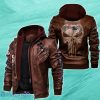 Men’s New England Patriots 2D Leather Jacket Style Gift