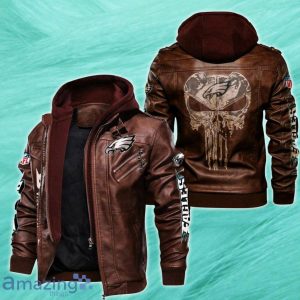 Men's Philadelphia Eagles 2D Leather Jacket Style Gift Product Photo 2